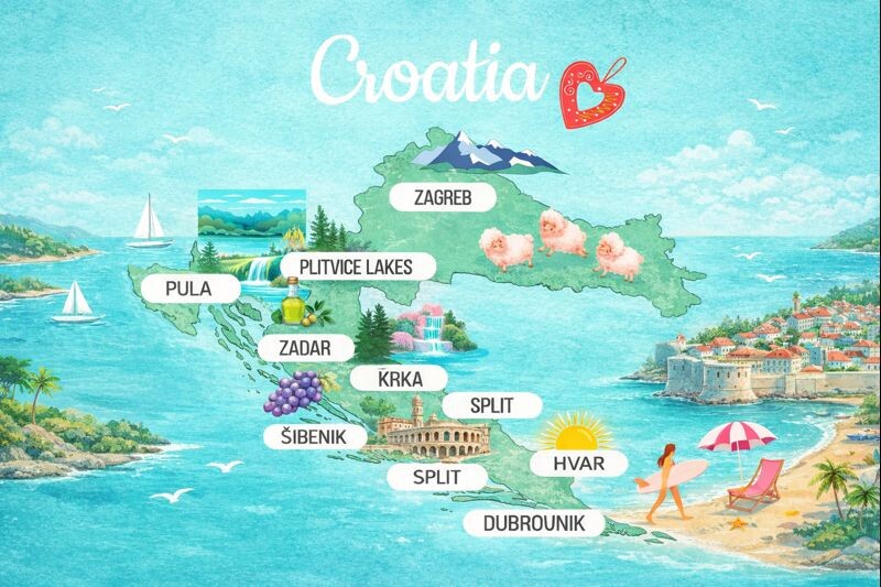 Croatia map