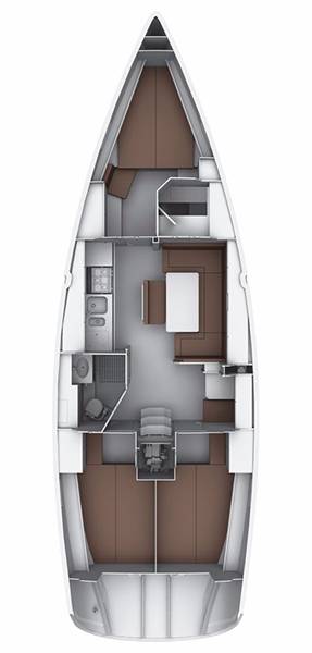 Luxurious interior layout of Mayla featuring modern furnishings and spacious living areas.