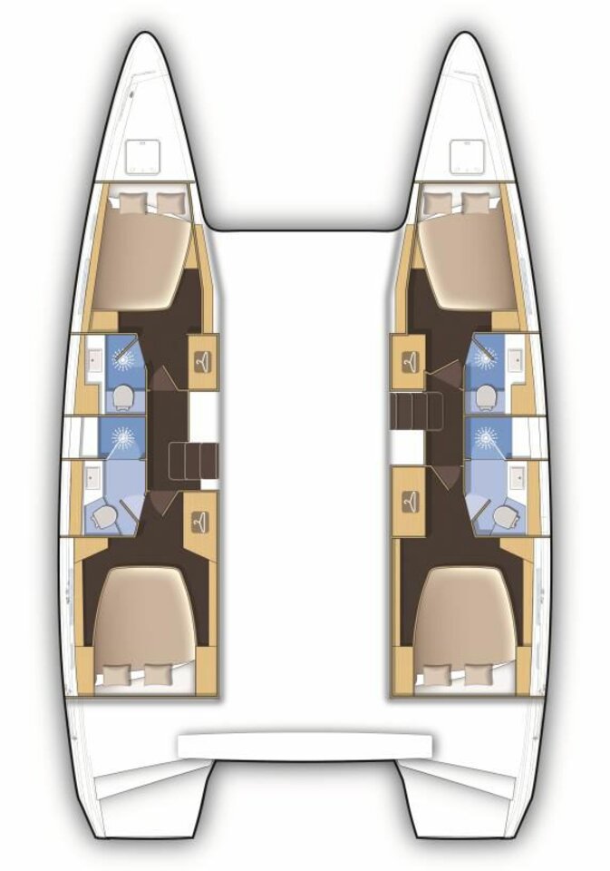 Stella's elegant interior layout features spacious cabins and modern amenities for ultimate comfort.