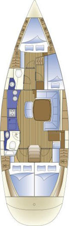 Spacious interior layout of Sea Gull featuring elegant furnishings and modern amenities.