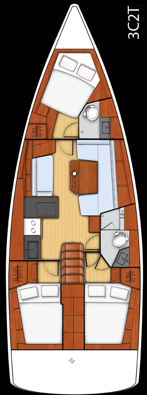 Spacious interior layout of Dream Course featuring elegant furnishings and warm wood tones.