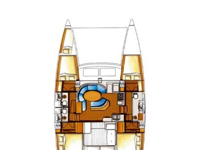 Spacious interior layout of Vega featuring elegant furnishings and abundant natural light.
