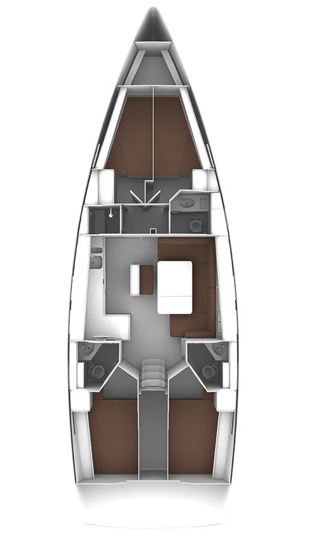 Spacious interior layout of the Istanbul yacht, showcasing modern design and elegant finishes.