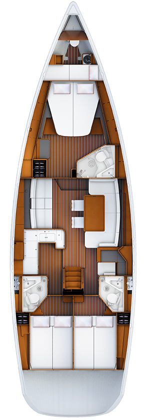 Spacious interior layout of Aybalam featuring elegant wood finishes and modern furnishings.