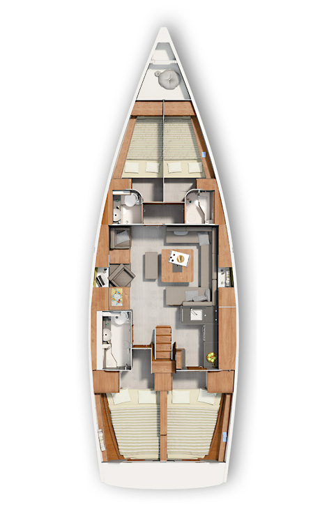Spacious interior layout of Purple Rain featuring elegant materials and inviting ambiance.