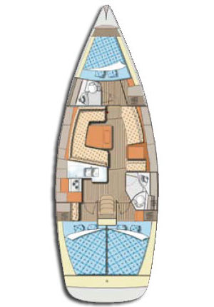 Spacious layout of Orca O.. featuring elegant cabins and inviting communal areas.