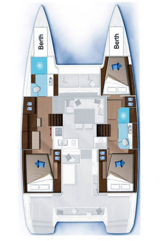 Spacious interior layout of Mala featuring elegant furnishings and modern amenities.
