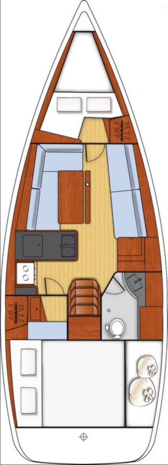 Elegant interior layout of Honey featuring warm wood finishes and spacious seating areas.
