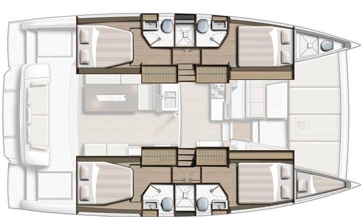 Spacious layout of Orsa 1's interior, featuring elegant materials and modern design elements.