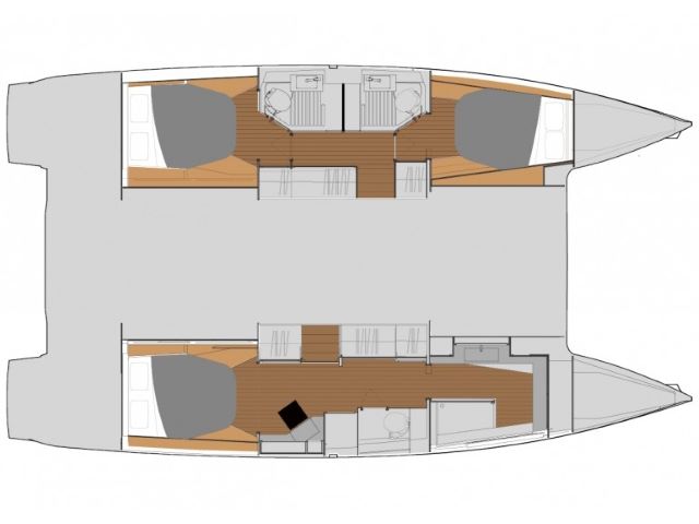 Luxurious interior layout of Serene Blue, featuring elegant materials and spacious design.