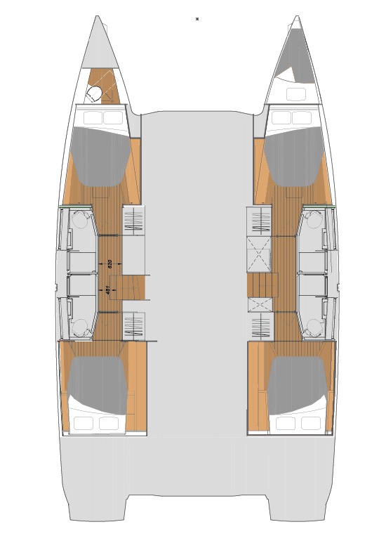 Spacious interior layout of Olympia Athena featuring elegant materials and stylish design.