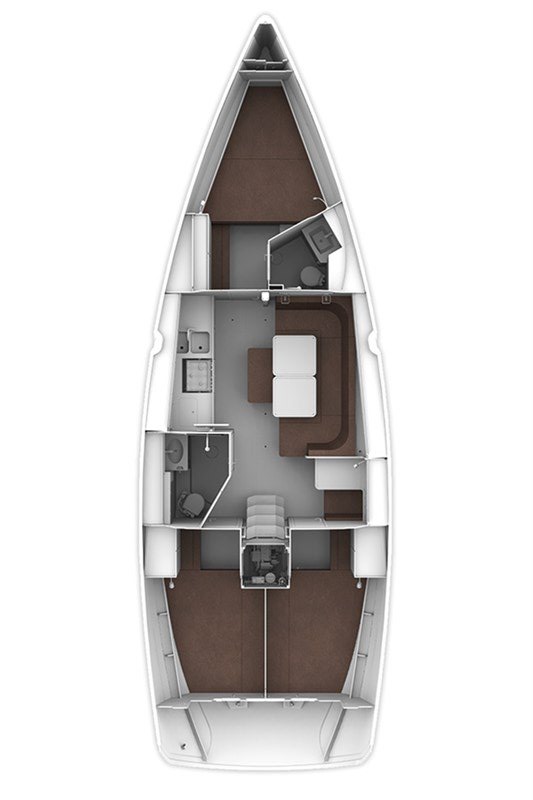 Spacious interior layout of the Instagram yacht featuring modern furnishings and elegant design.