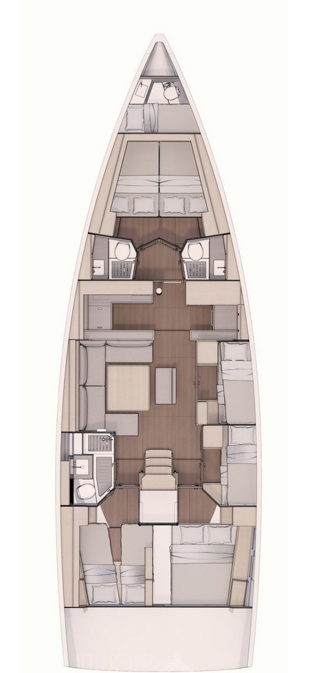 Spacious interior layout of Gryffindor featuring elegant furnishings and natural light.