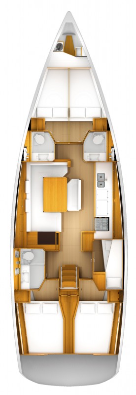 Spacious interior layout of the Aurora featuring elegant furnishings and modern amenities.