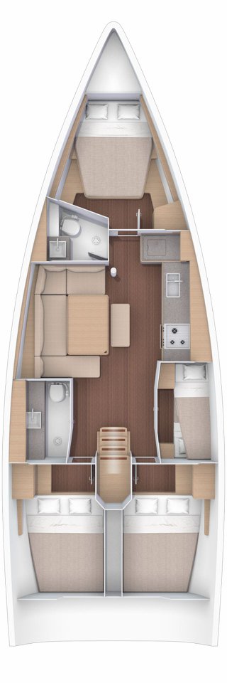 Spacious interior layout of Julianna featuring modern furnishings and elegant design elements.