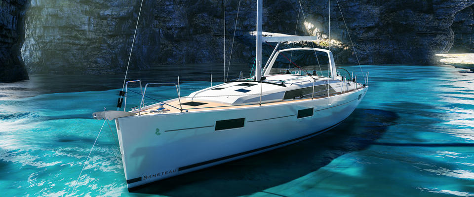 Sleek profile of Albatross gliding through crystal-clear waters, showcasing elegant design and craftsmanship.