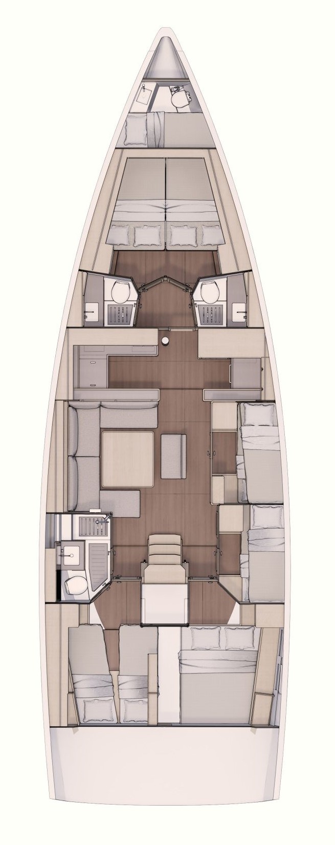 Elegant layout of Dreamweaver's interior, showcasing spacious living areas and modern finishes.