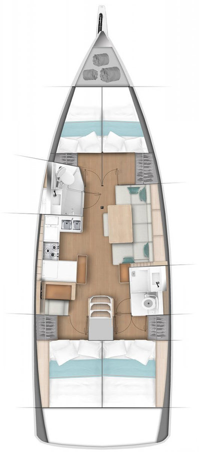 Spacious interior layout of Taurus featuring modern furnishings and elegant design elements.