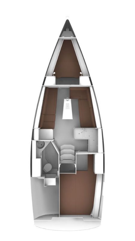 Elegant interior layout of Saga featuring modern furnishings and spacious living areas.
