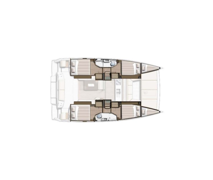 Spacious layout of First Whisper featuring elegant cabins and modern amenities.