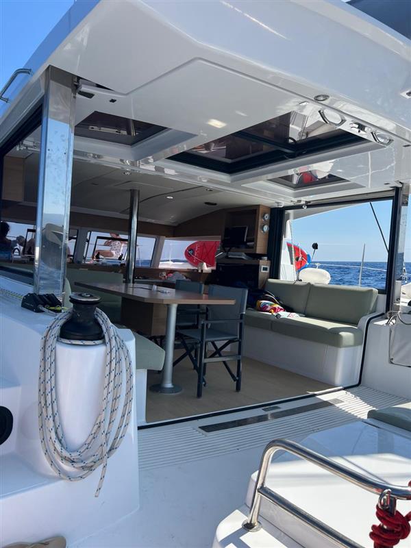 Sophisticated interior of Filippos III featuring modern furnishings and abundant natural light.