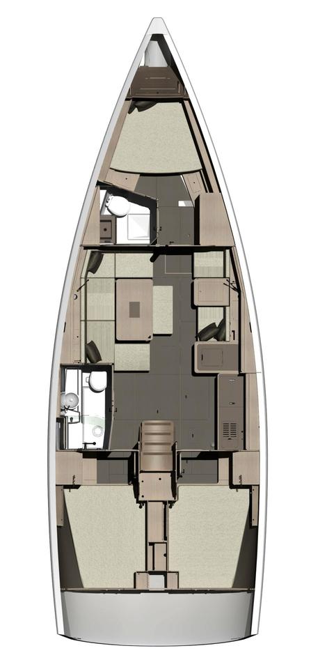 Spacious layout of Eva’s interior, showcasing elegant materials and functional design.