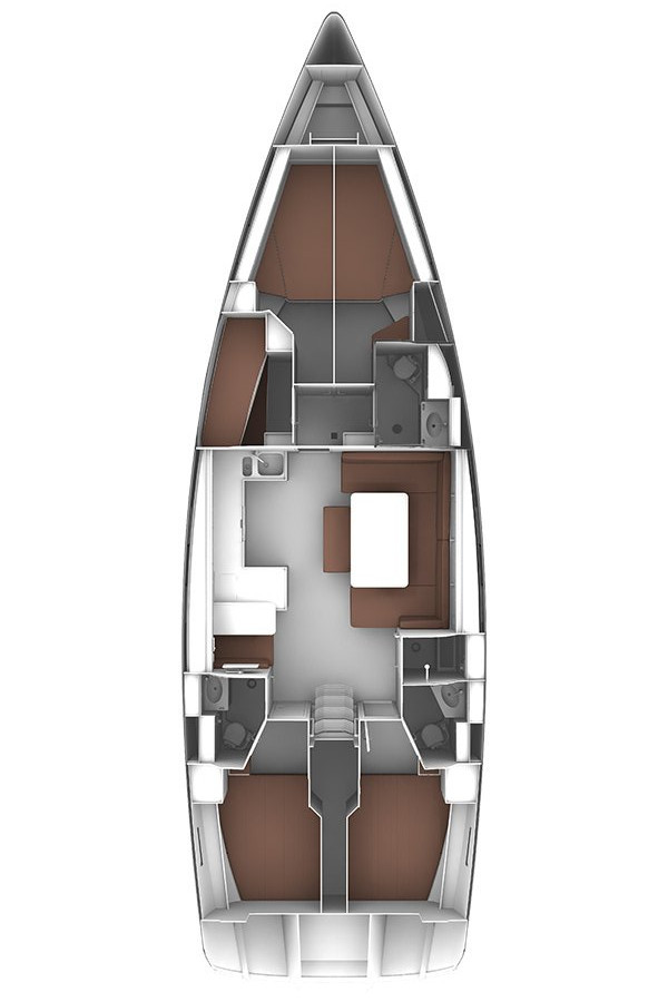 Spacious interior layout of Navarino featuring modern finishes and inviting living areas.