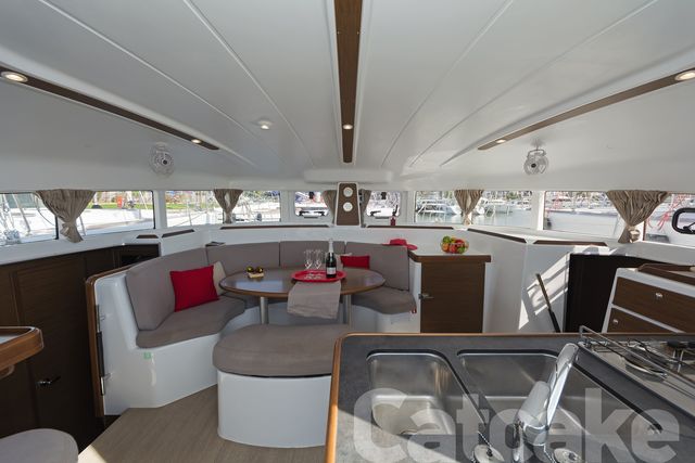 Elegant interior of Catcake featuring plush seating, modern finishes, and ample natural light.
