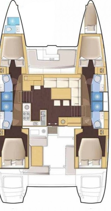 Luxurious interior layout of Sea Energy I, featuring elegant furnishings and spacious living areas.