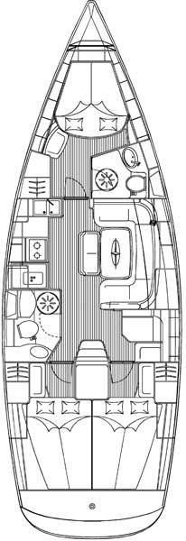 Sophisticated layout of Ines' interior, showcasing modern design and functional spaces.
