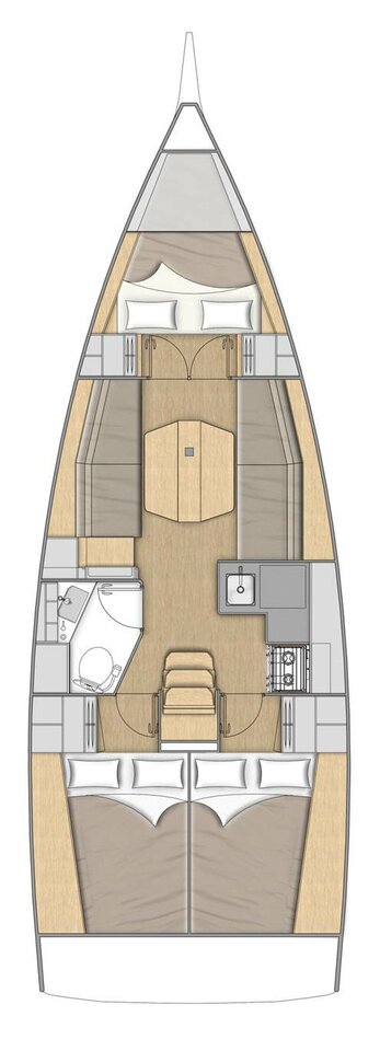 Spacious layout of Orionis showcasing elegant materials and functional design elements.