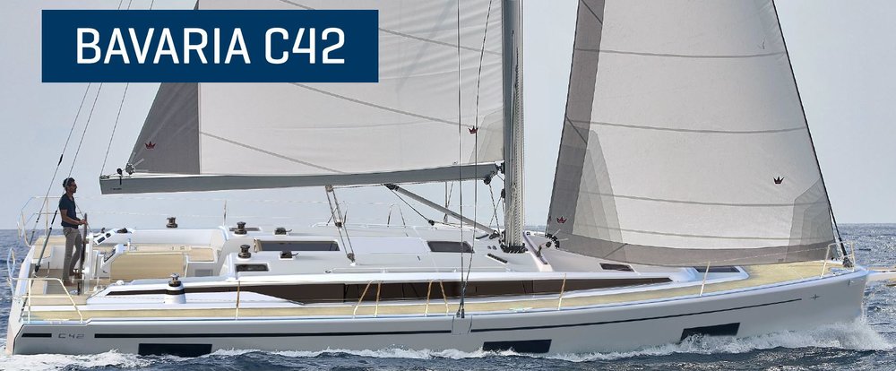 Sleek profile of Atlanta sailing gracefully, showcasing its elegant hull and powerful sails.