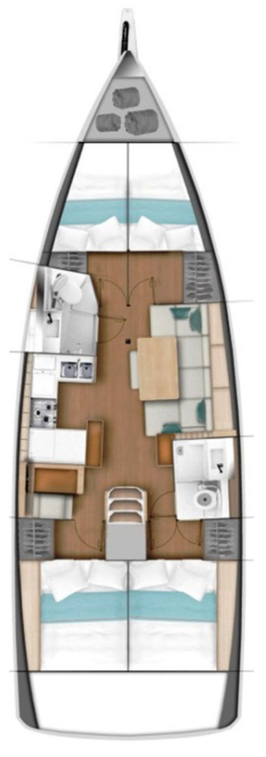 Spacious interior layout of Jolie featuring modern furnishings and elegant design elements.